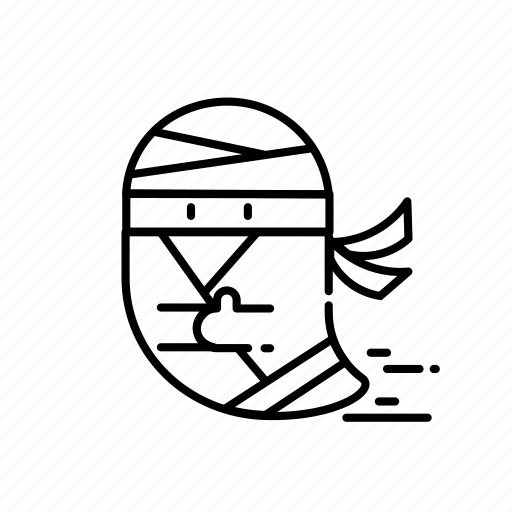 Ninja, emoticon, avatar, emoji, ghost, face, halloween icon - Download on Iconfinder