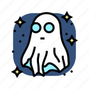 night, ghost, halloween, spooky, scary, cute