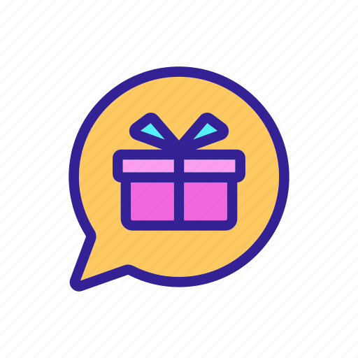 Box, contour, gift, package, present icon - Download on Iconfinder