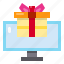 box, gift, monitor, technology 