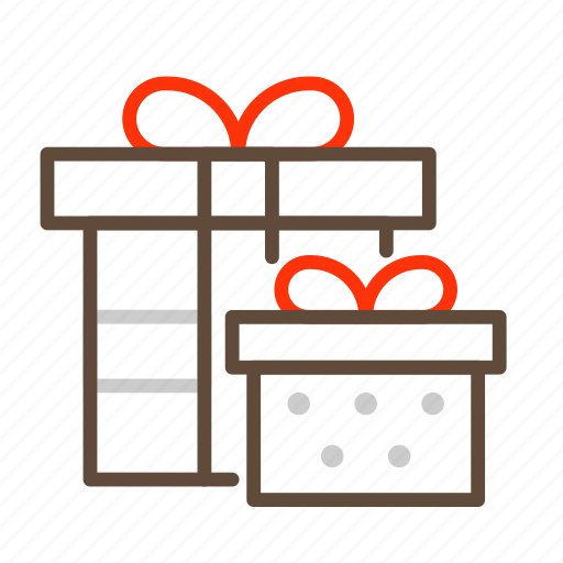 Box, christmas, double, gift, package, parcel, present icon - Download on Iconfinder
