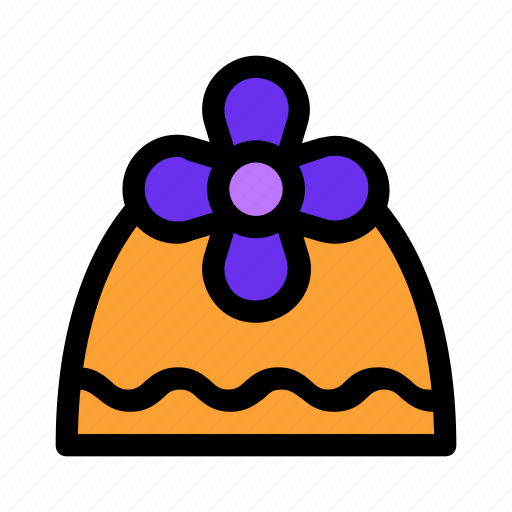 Christmas, cone, flower, gift, present, violet icon - Download on Iconfinder