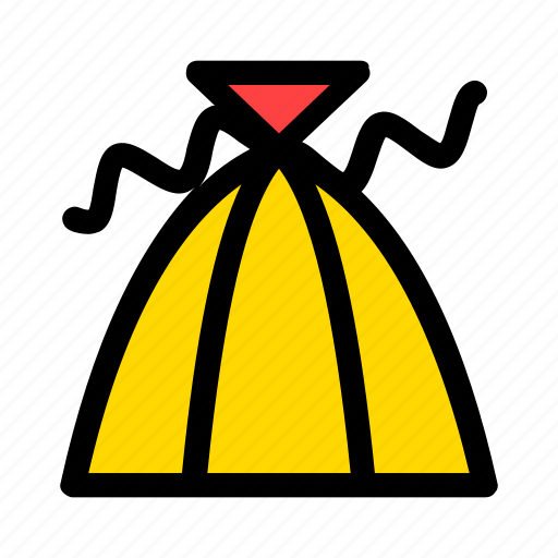 Christmas, cone, gift, new year, present, yellow icon - Download on Iconfinder