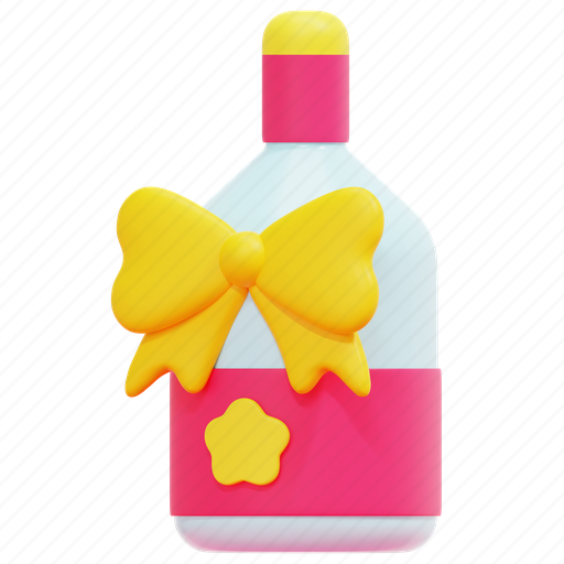 Bottle, wine, surprise, gift, champagne, bow, party icon - Download on Iconfinder