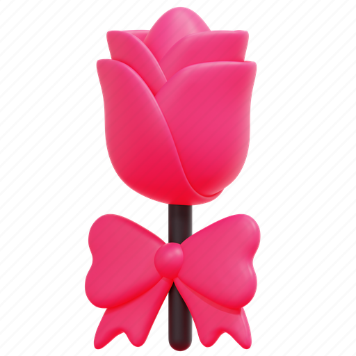 Flower, bow, botanical, rose, gift, blossom, romance icon - Download on Iconfinder