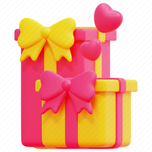 Gift, boxes, present, heart, surprise, party, birthday icon - Download on Iconfinder