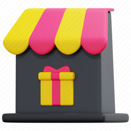 Gift, shop, store, commerce, building, party, birthday icon - Download on Iconfinder