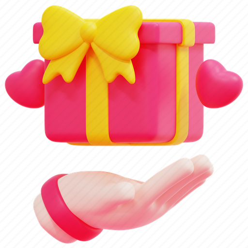 Hand, gift, box, give, present, party, birthday icon - Download on Iconfinder