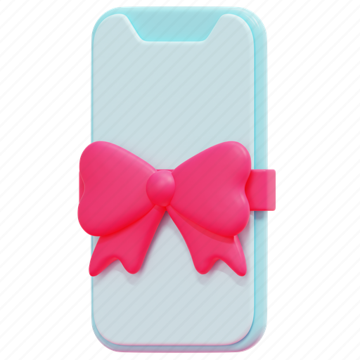 Phone, smartphone, mobile, gift, present, ribbon, party icon - Download on Iconfinder