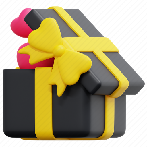 Present, gift, surprise, open, heart, love, party icon - Download on Iconfinder