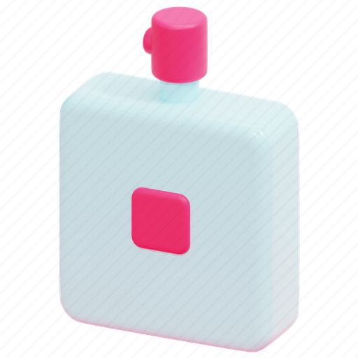 Fragrance, perfume, odor, scent, cologne, aroma, bottle 3D illustration - Download on Iconfinder
