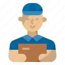 courier, delivery, deliveryman, mailman, occupation, postman, shipping
