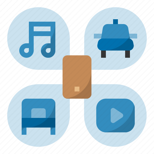 Business, collaboration, hotel, music, rent, technology, sharing economy icon - Download on Iconfinder