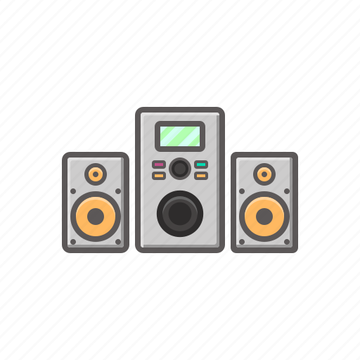 Music, music system, sound, sound system, system icon - Download on Iconfinder