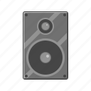 audio, music, sound, sound box, speaker icon, woofer 