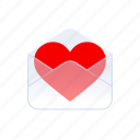 love, valentine, heart, letter, envelop, email, ui, ux, web