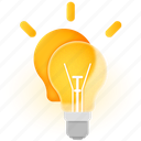 lightbulb, icon, lamp, idea