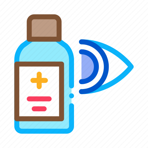 Disease, glaucoma, medicine, ophthalmology, symptoms, treatment, vial icon - Download on Iconfinder