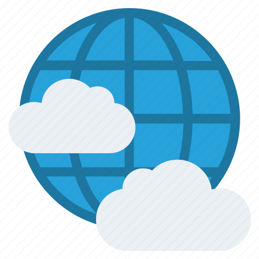 Business, cloud, earth, globe, networking, server, world icon - Download on Iconfinder