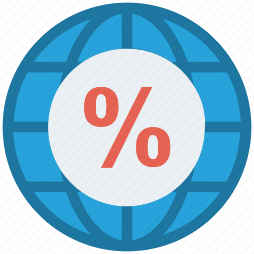 Browser, earth, global, global business, globe, percentage, world icon - Download on Iconfinder