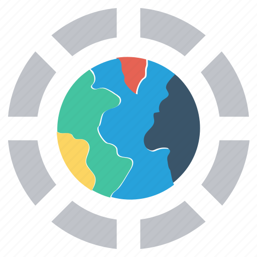 Circle, earth, global, globe, international, internet, world icon - Download on Iconfinder