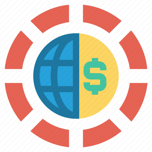 Circle, currency, dollar, earth, globe, money, world icon - Download on Iconfinder
