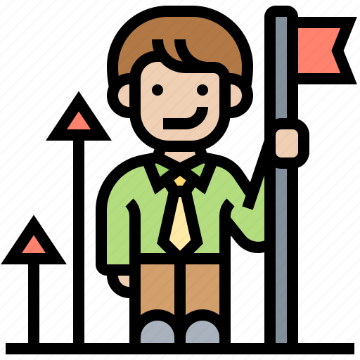 Achievement, approach, goal, leadership, success icon - Download on Iconfinder