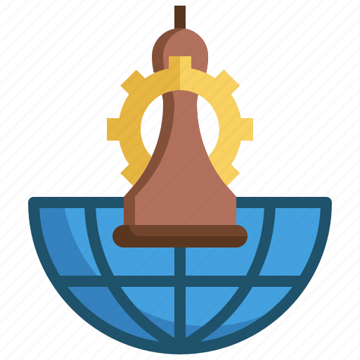 Global, business, strategic, chess, strategy, management icon - Download on Iconfinder