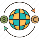 global, transaction, money, currency, trade