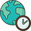time, zone, clock, world, map