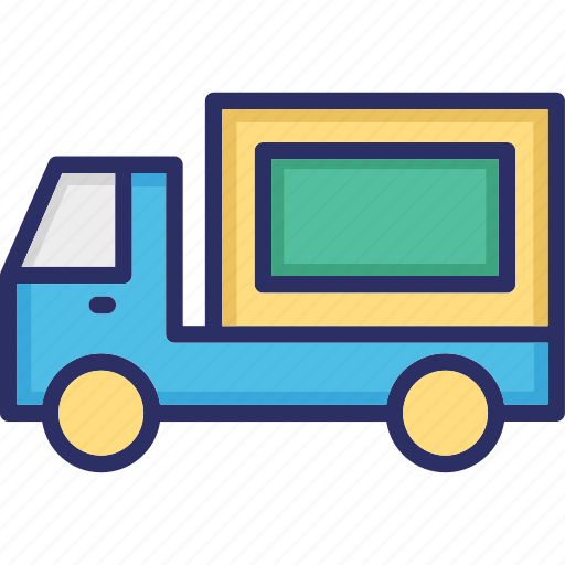 Delivery van, shipping truck, cargo, shipment, vehicle icon - Download on Iconfinder