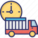 shipping time, shipping duration, delivery vehicle, delivery time, cargo