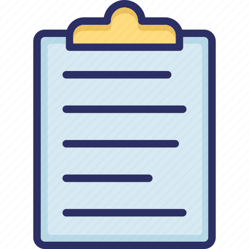 Clipboard, sheet, document, form, questionnaire icon - Download on Iconfinder