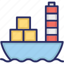 cargo ship, sailing vessel, shipping, shipment, shipping cruise