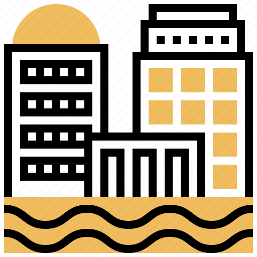 City, flood, global, tower, warming icon - Download on Iconfinder