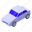 car, pollution, isometric 