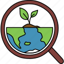 ecology, green, growth, research, biology, search, analysis, magnifying, glass, science