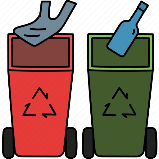Recycle, bin, plastic, separate, collection, environment, garbage icon - Download on Iconfinder