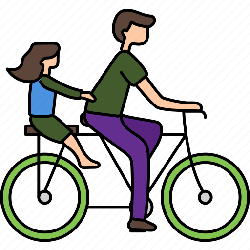 Bicycle, cycling, exercise, riding, family, bike icon - Download on Iconfinder