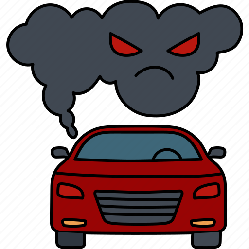 Automobile, carbon, monoxide, pollution, air, contamination, smoke icon - Download on Iconfinder