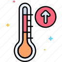 temperature, increase, thermometer, weather