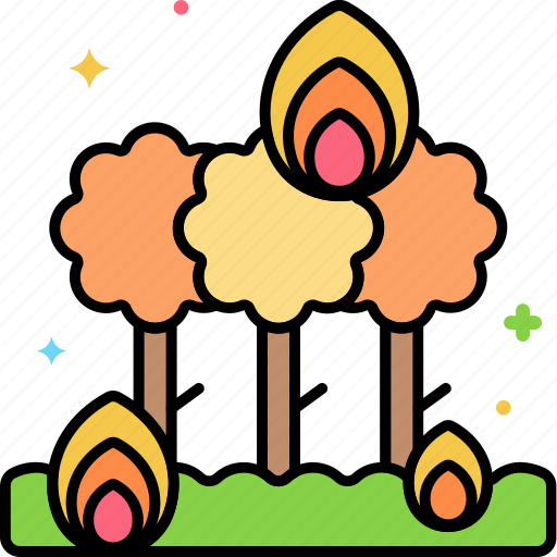 Wildfire, forest, tree, fire icon - Download on Iconfinder