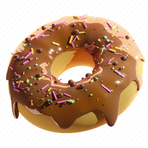 Doughnut, donut, snack, chocolate, bakery, food, sweet icon - Download on Iconfinder