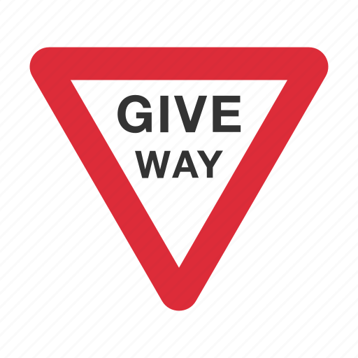 Give way, give way sign, traffic sign, warning sign icon - Download on Iconfinder