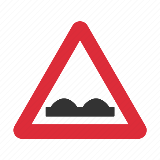 Ahead, danger, traffic sign, uneven, uneven road, warning, warning sign icon - Download on Iconfinder