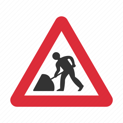 Ahead, construction, road work, road work ahead, traffic sign, warning sign icon - Download on Iconfinder