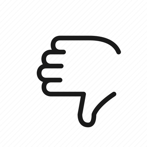 Back, thumbdown, dislike, gesture, hand icon - Download on Iconfinder