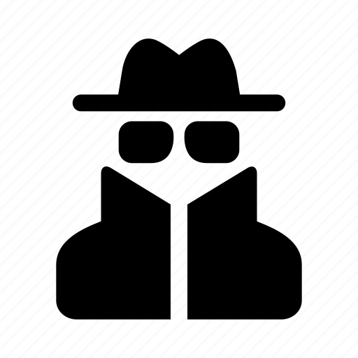 Glasses, hat, spy, thief, user, man, person icon - Download on Iconfinder