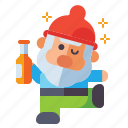 drunk, gnome, alcohol, dwarf