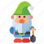gnome, digger, dwarf, christmas 
